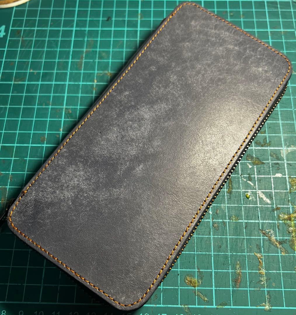 チ*ー様 プエブロレザー　ラウンドジップペンケース（検　バハギア　野原工芸　工房