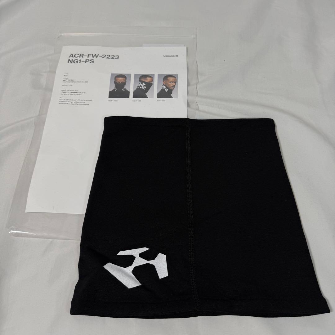 ACRONYM NG-1-PS FW2223 ネックゲイター ブラック 初期ロゴ