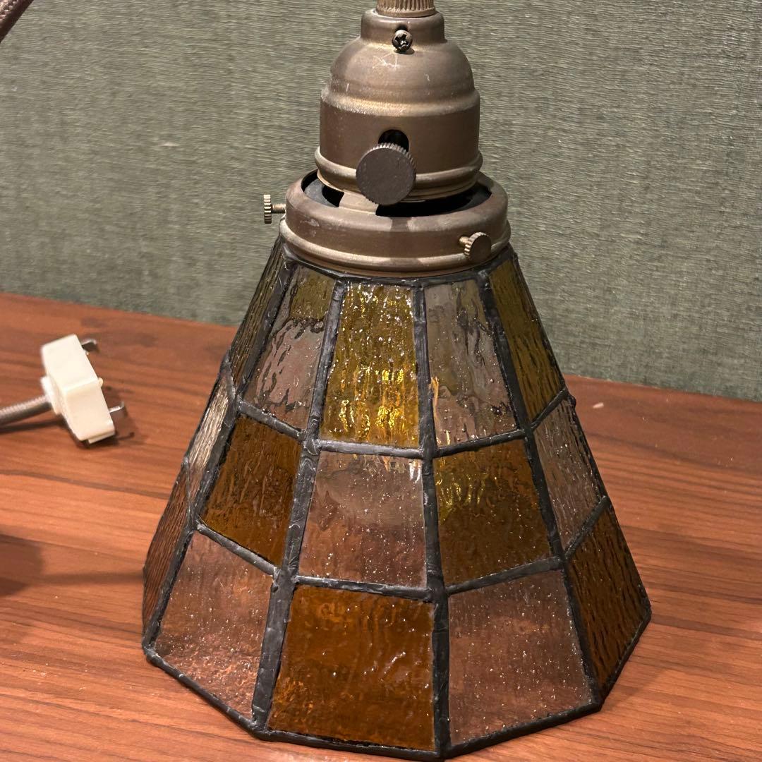 アートワークスタジオ　ステンドグラスペンダント チェッカー