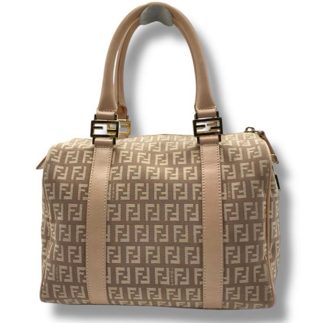 美品 FENDI ズッキーノ ミニボストン バッグ Vintage ズッカ 希少