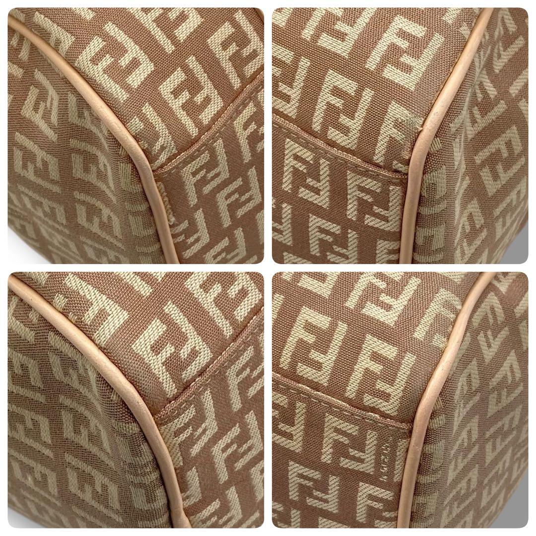 美品 FENDI ズッキーノ ミニボストン バッグ Vintage ズッカ 希少