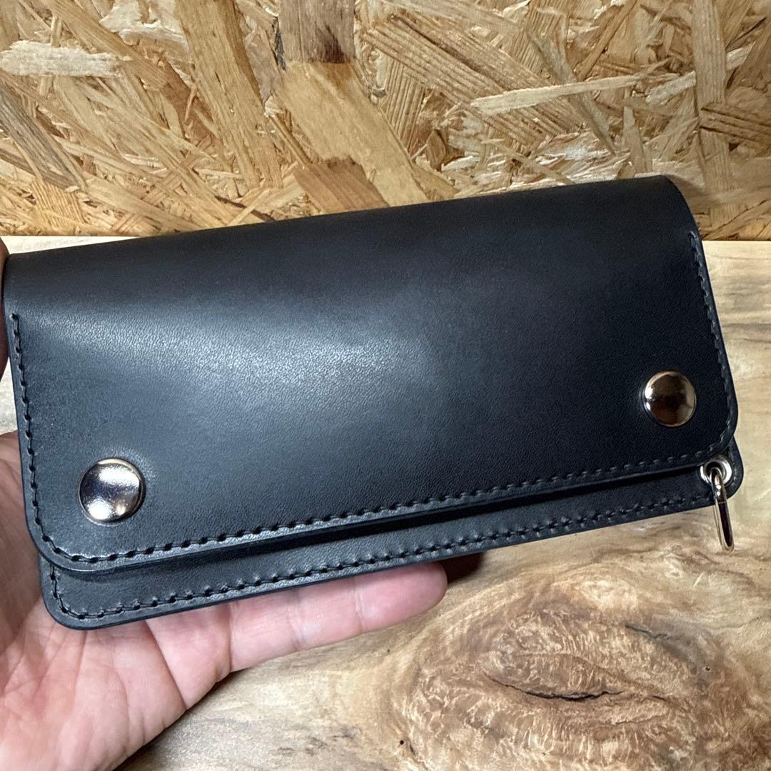 180 カスタム トラッカーウォレット 姫路レザー オイルレザー ニッケル