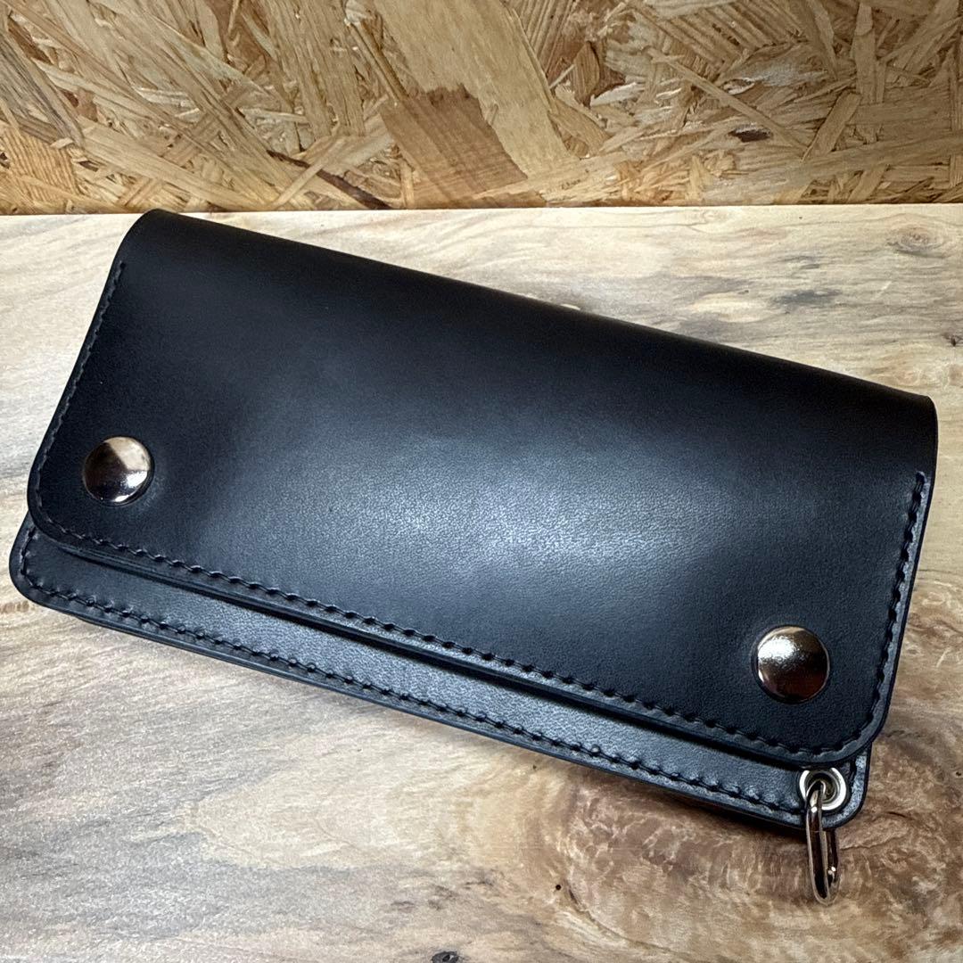 180 カスタム トラッカーウォレット 姫路レザー オイルレザー ニッケル