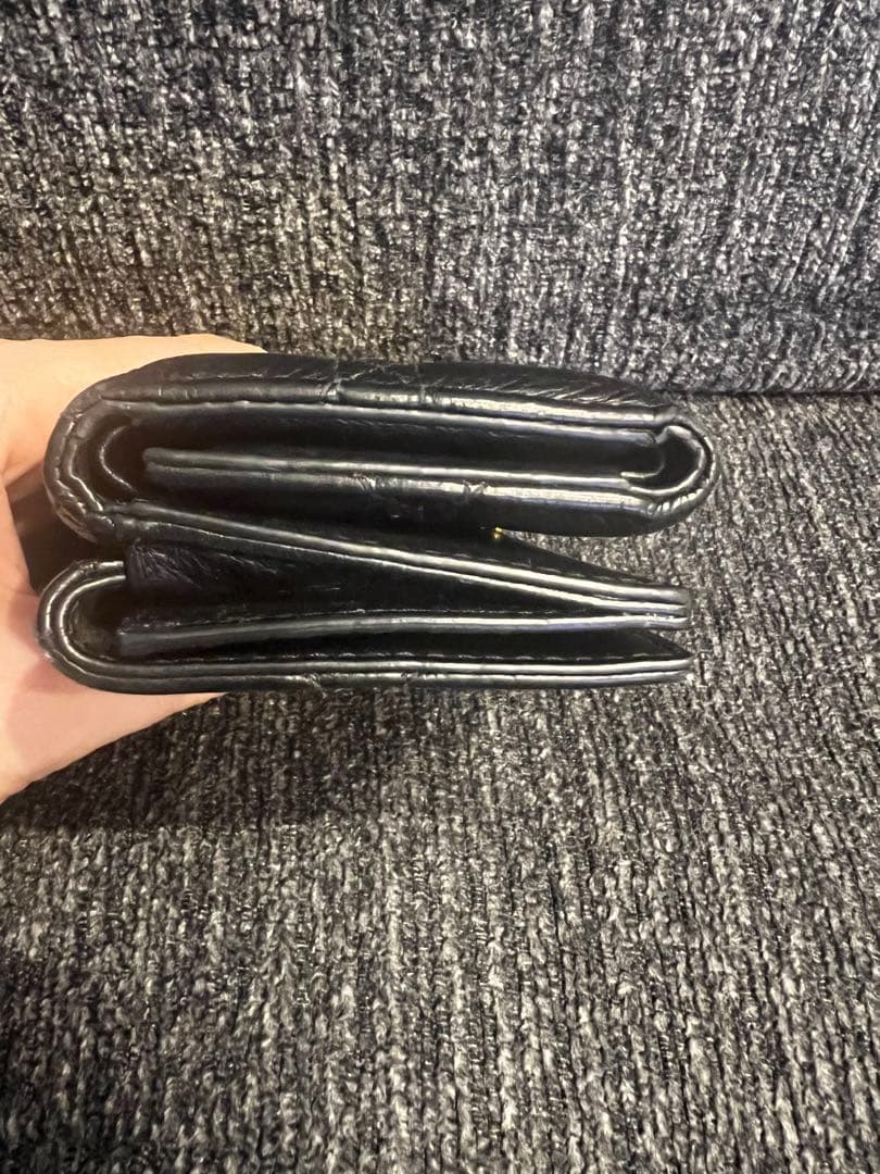 Dior キルティングレザー三つ折り財布