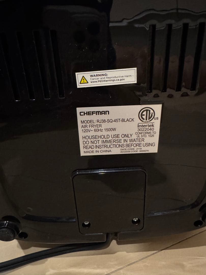 CHEFMAN ノンフライヤー デジタル