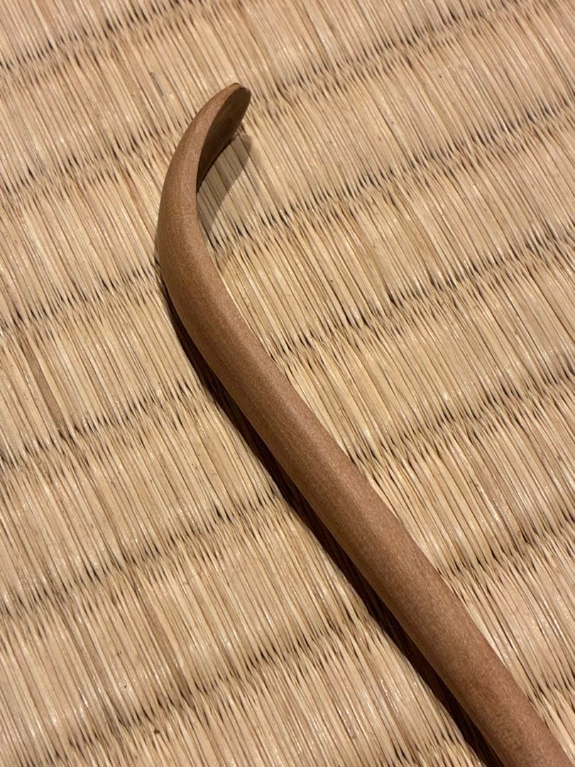 茶道具　節なし木茶杓　銘『和敬』 紫野黄梅院 小林太玄作