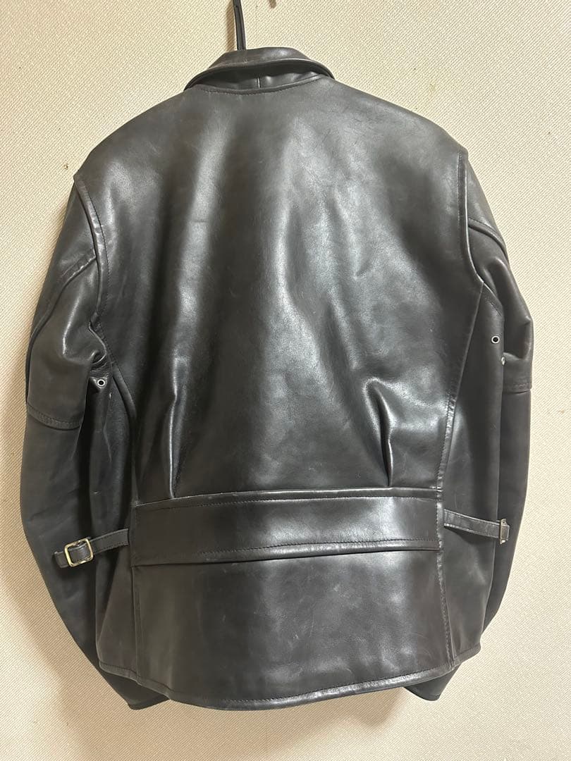 【期間限定割引中】ブラックレザーシングルライダースジャケット