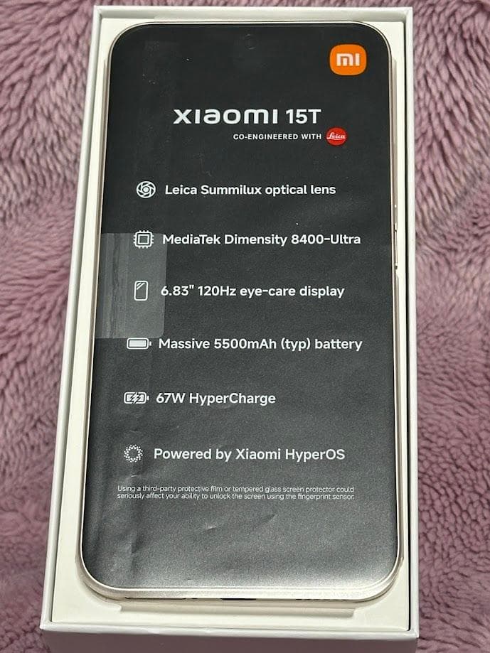 【X’masセール】 Xiaomi 15T メーカー保証有　256GB ゴールド