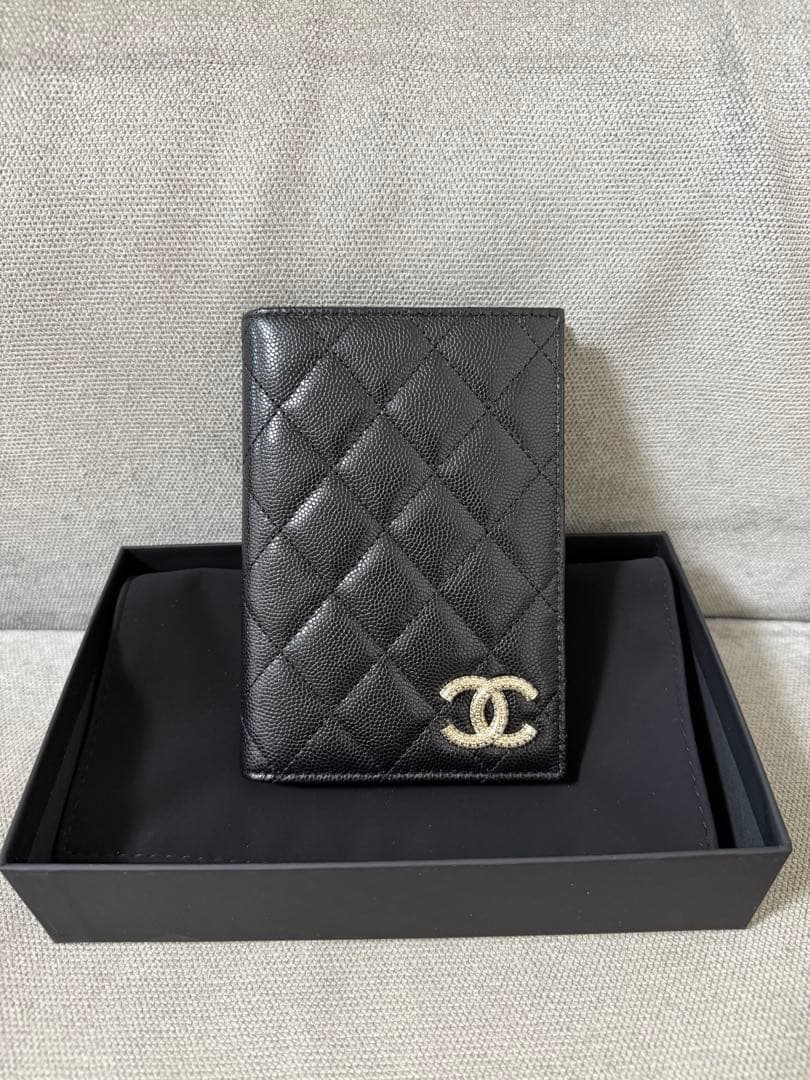 値下げ！新品未使用 シャネル　キャビア　パスポートケース　国内完売　希少