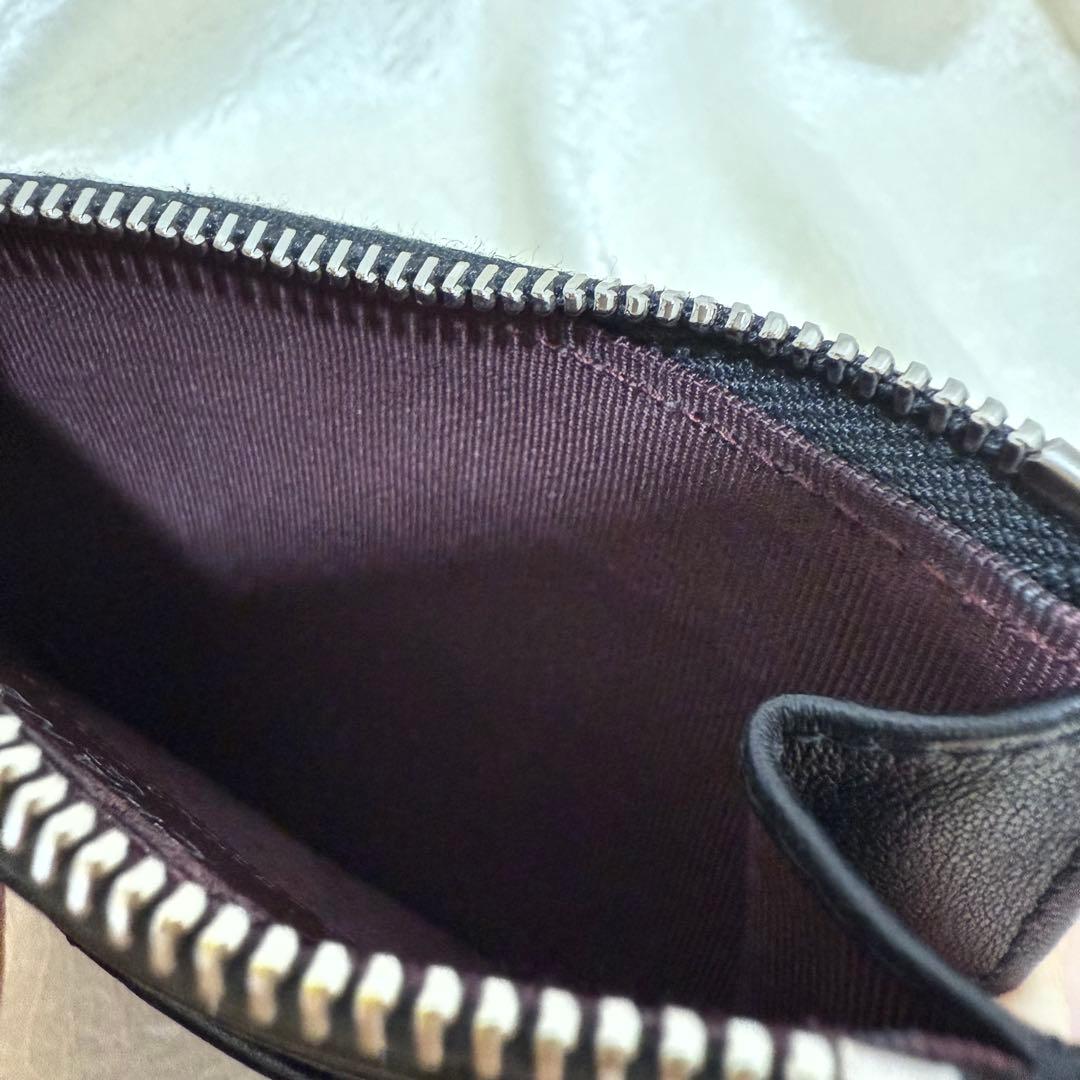 CHANELシャネル ココマーク マトラッセ ラムスキン カードケース 財布