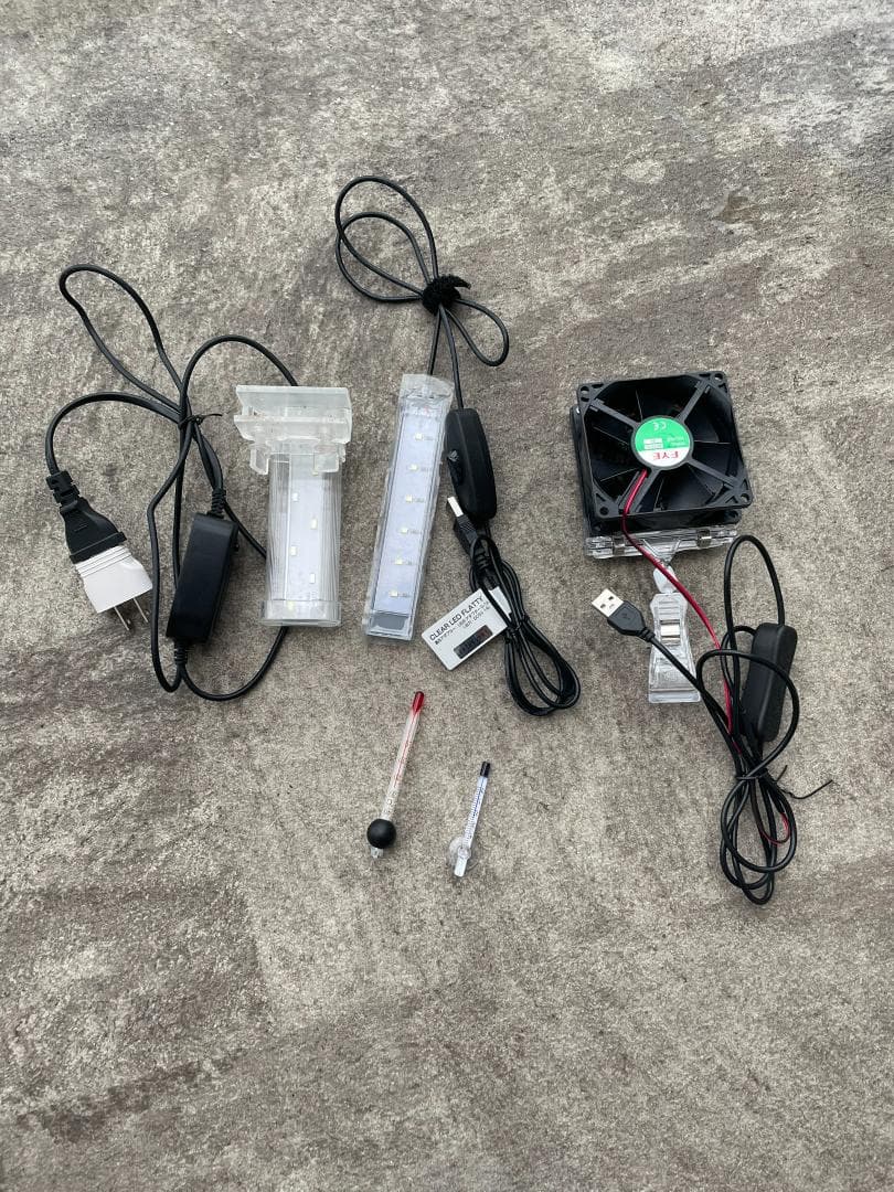 ベタ用　水槽、濾過槽、ヒータ、ろ過石、底砂、