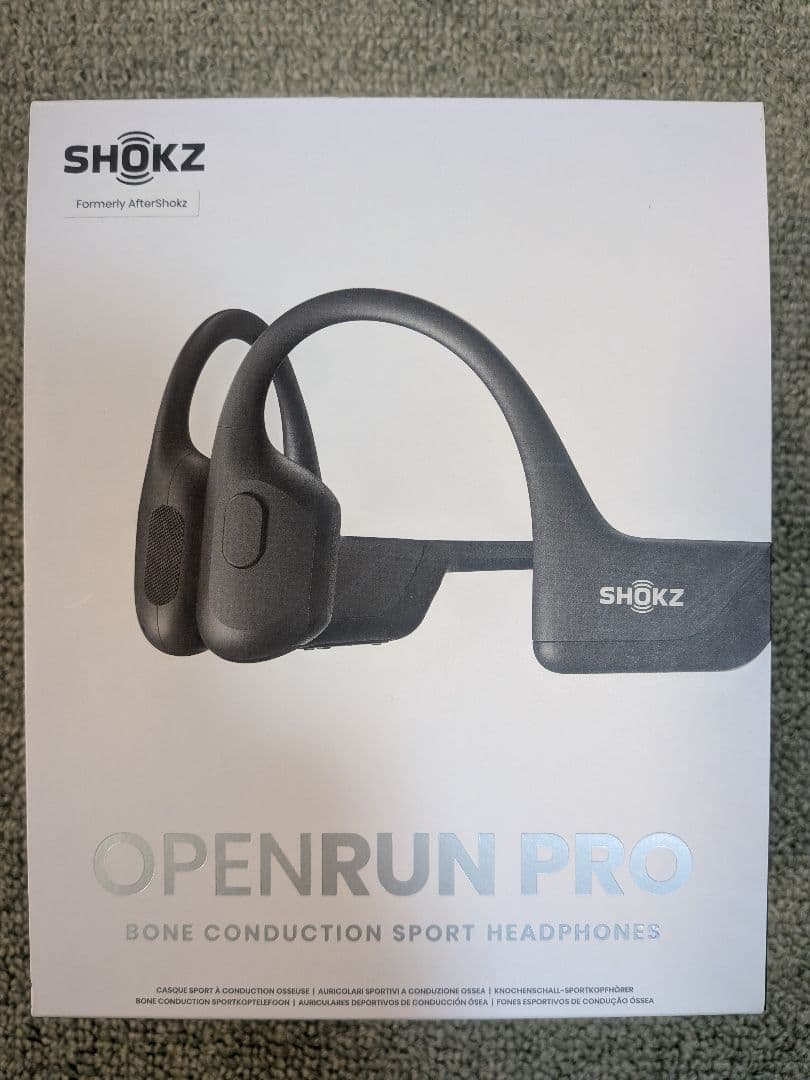 SHOKZ OPENRUN PRO 骨伝導イヤホン ブラック