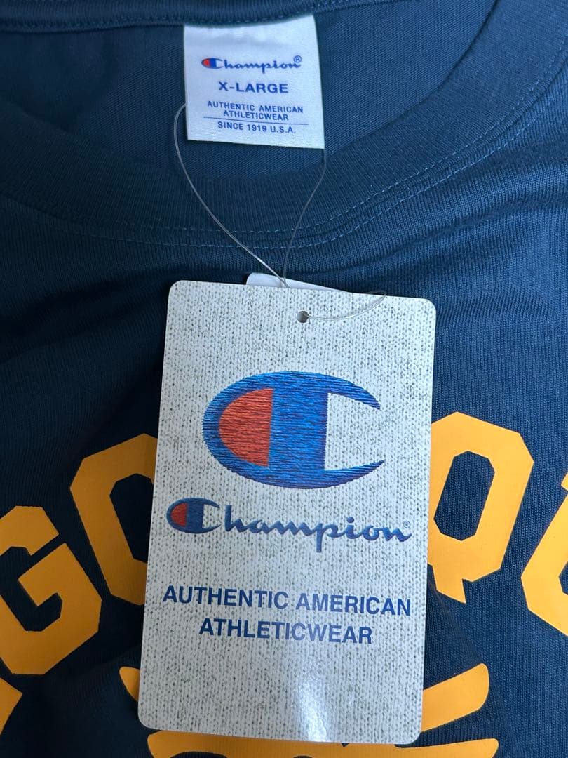 新品未使用ChampionドラクエコラボTシャツ　ネイビー　XL