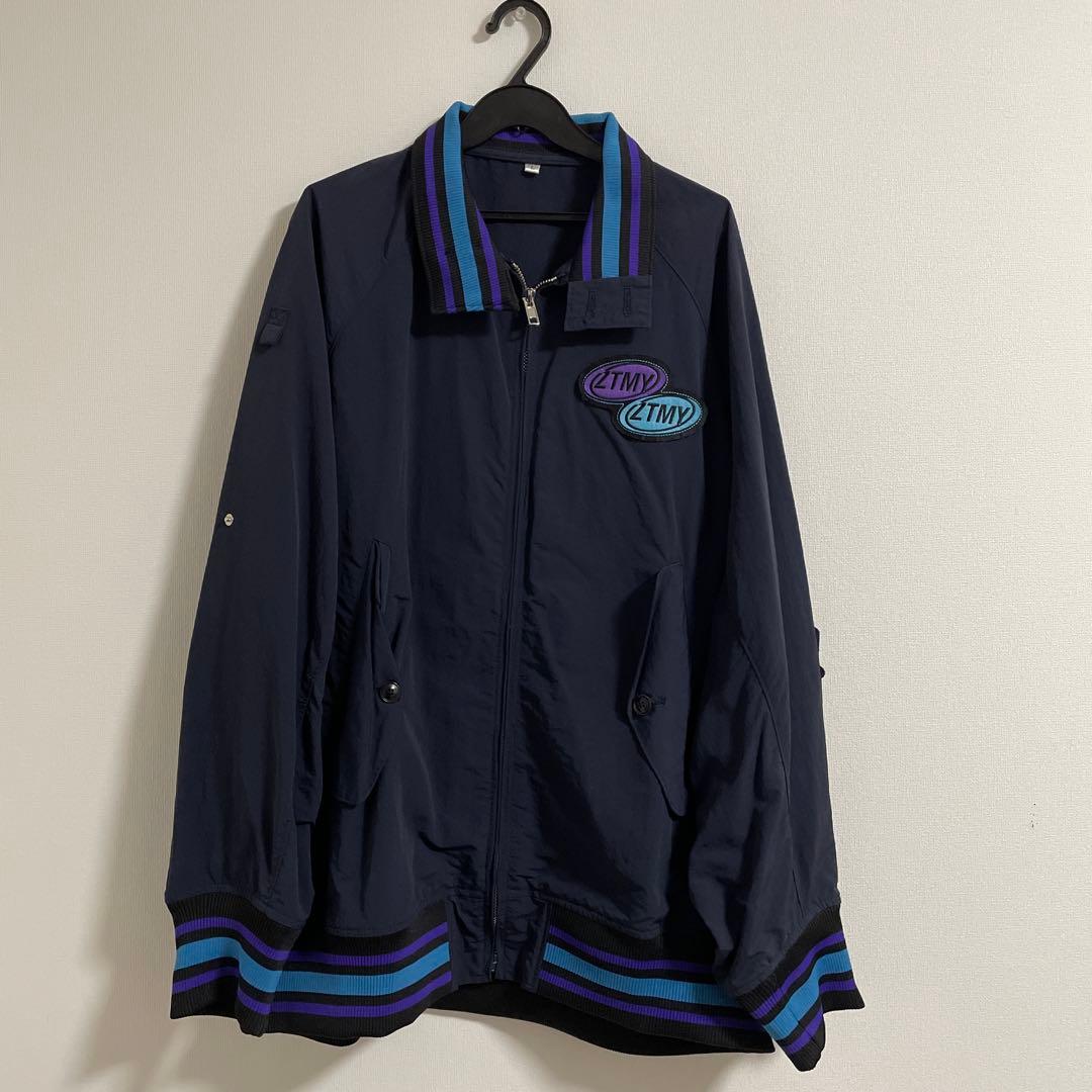 ずっと真夜中でいいのに。　バーシティジャケット　ネイビー