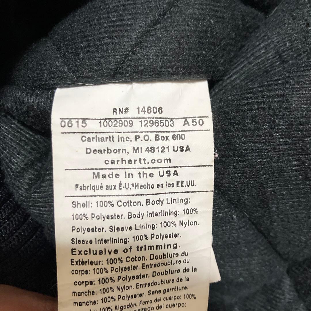 カーハート　アクティブジャケット　usa製　ブラック　美品　Ｍ