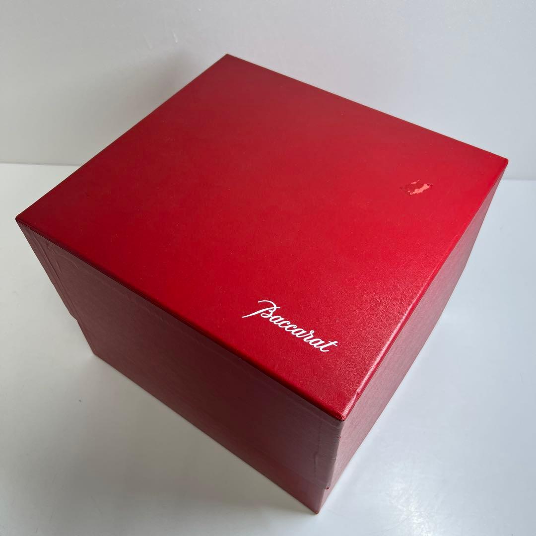 ☆洋3 バカラ　大花瓶　共箱　高さ約20㎝　東Y7-1020④