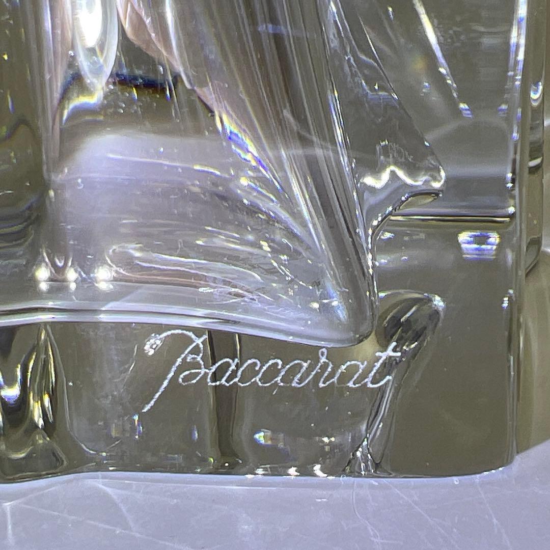 ☆洋3 バカラ　大花瓶　共箱　高さ約20㎝　東Y7-1020④