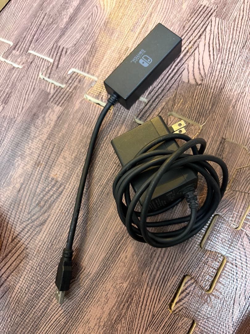 Nintendo Switch 本体 グレー　充電器　LAN変換
