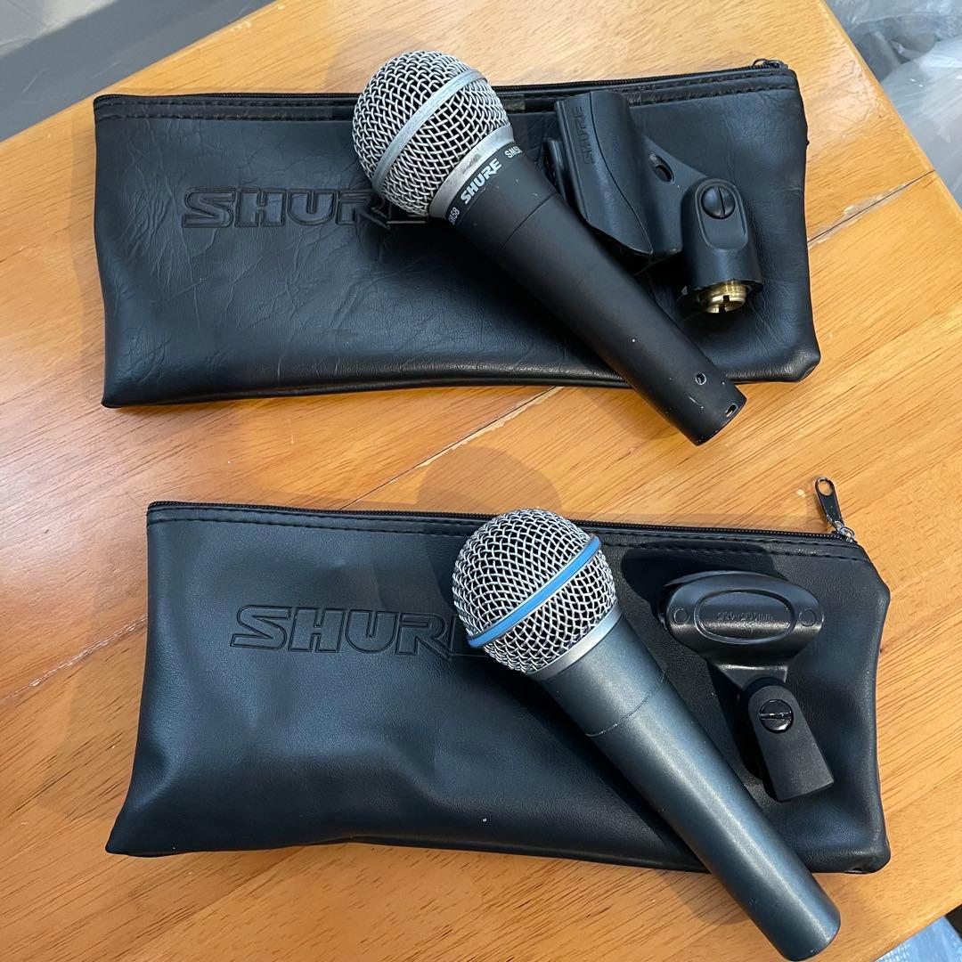 【SHURE】BETA 58A & SM58 マイク 2本セット