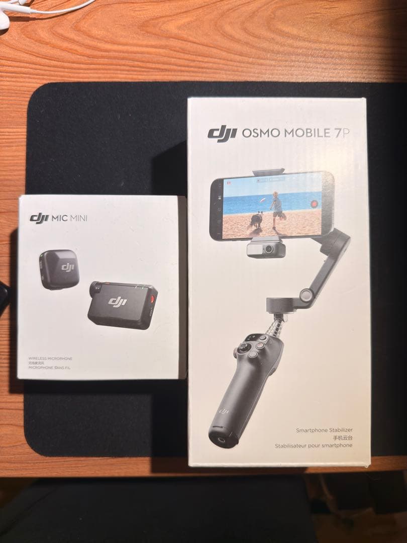 【美品】DJI Osmo Mobile 7P&DJI mic mini セット