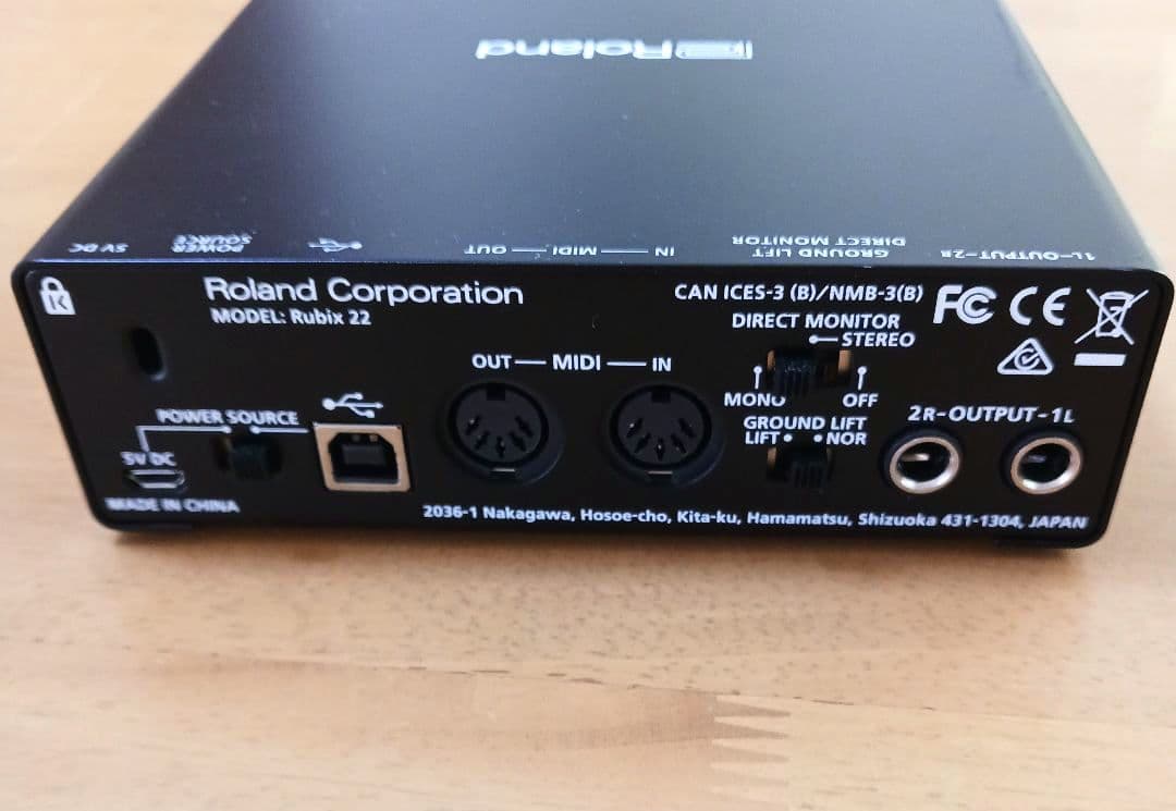 Roland Rubix22 オーディオインターフェース