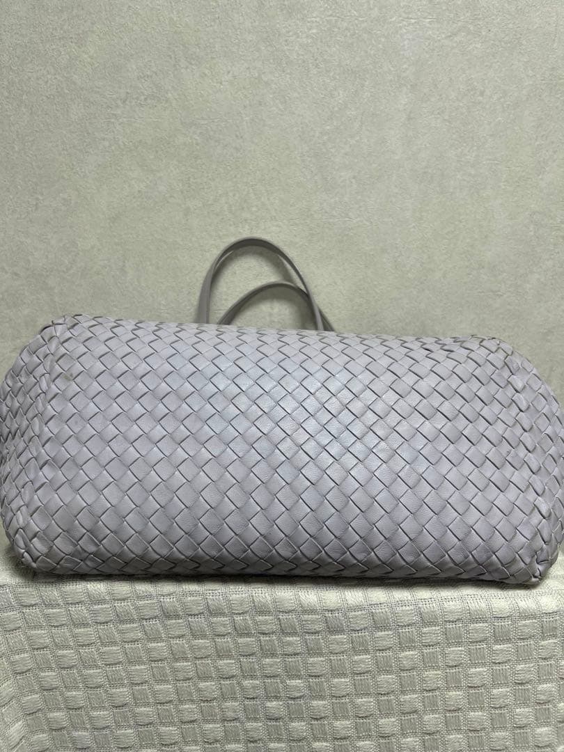 ボッテガヴェネタトートバッグパープルレザー