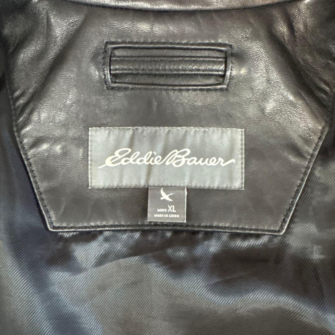 EDDIE BAUER エディーバウアー レザージャケット ブルゾン XL