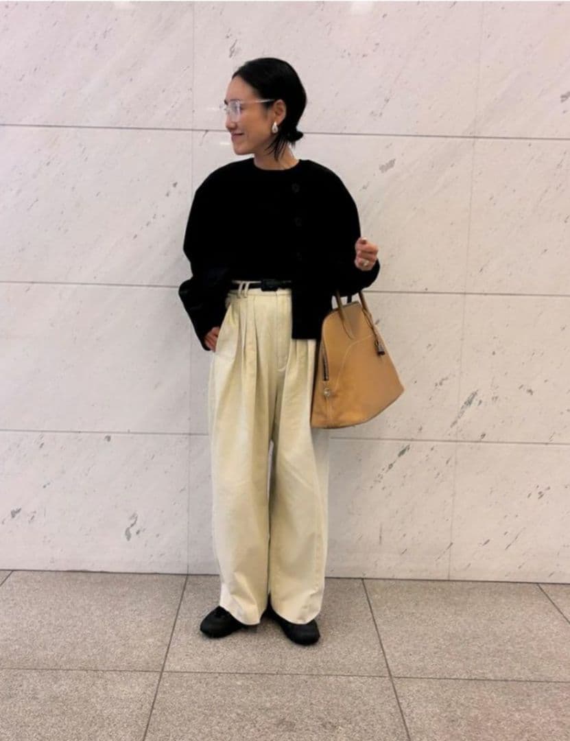 【COUDRE 】レザーベルト　CD132　黒　SIZE:S 　金子綾