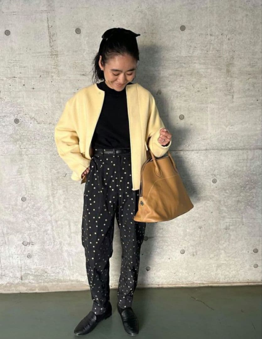 【COUDRE 】レザーベルト　CD132　黒　SIZE:S 　金子綾