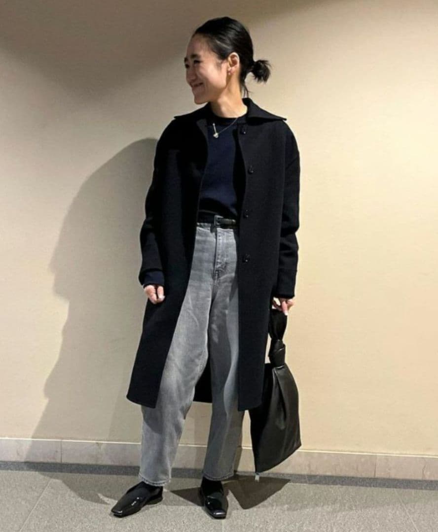 【COUDRE 】レザーベルト　CD132　黒　SIZE:S 　金子綾