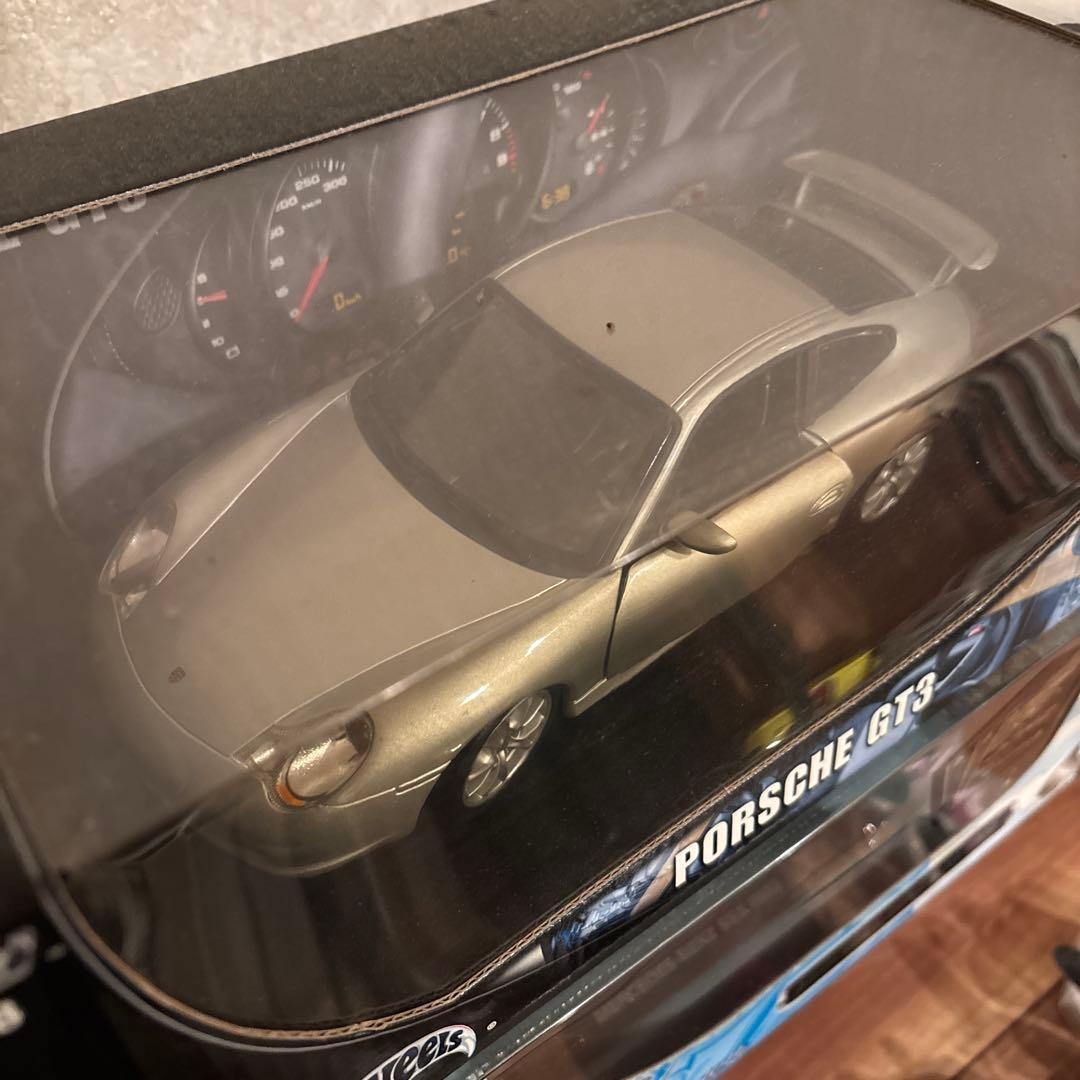 1/18 ポルシェ GT3 シルバー JADA ダイキャスト 美品 ケース入り