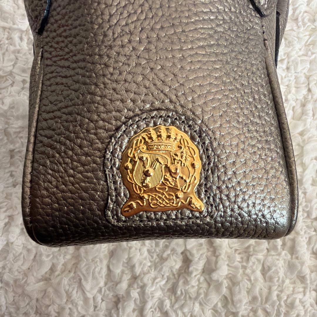 ADMJ マイクロミニトートバッグ 2wayショルダー ブロンズ　ブルー