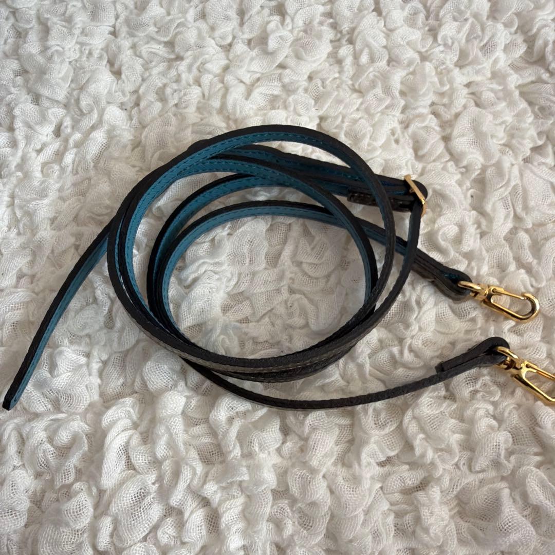 ADMJ マイクロミニトートバッグ 2wayショルダー ブロンズ　ブルー