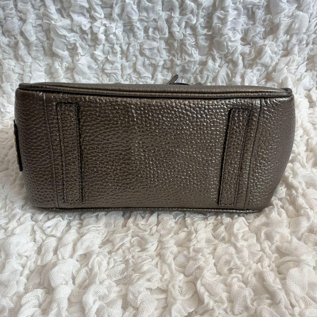 ADMJ マイクロミニトートバッグ 2wayショルダー ブロンズ　ブルー