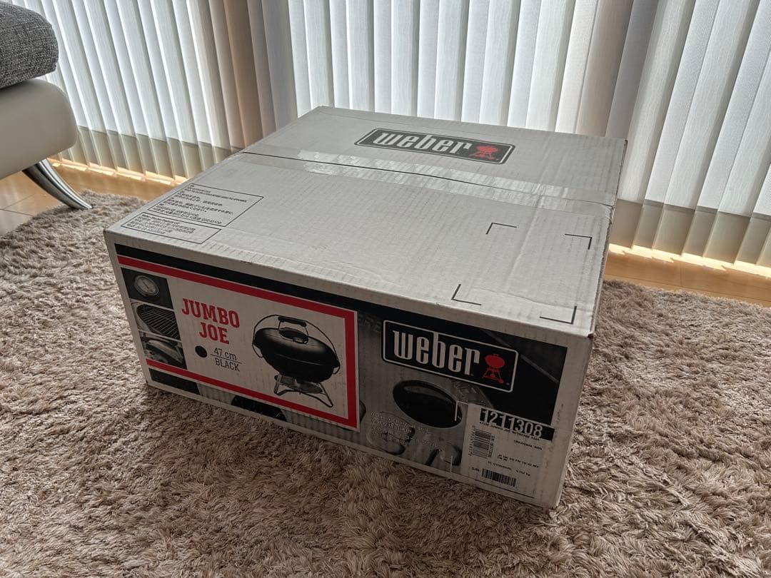 温度計付き Weber コンロ 47cm JUMBO JOE ウェーバー　グリル