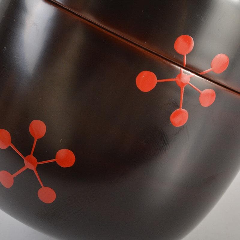 茶道具　中村宗悦作　而妙斎好写　利休梅大棗　共布共箱　V　6490