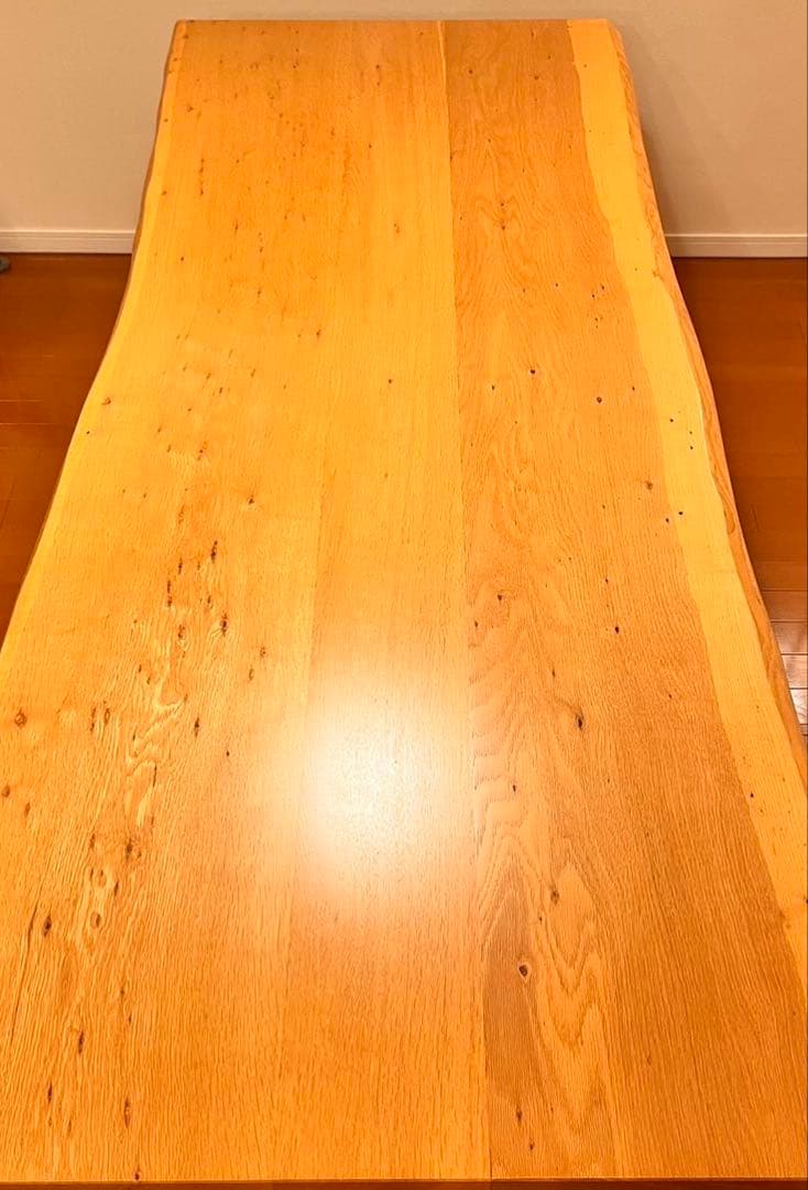 【10月24日最終掲載】一枚板風　自然曲線ダイニングテーブル