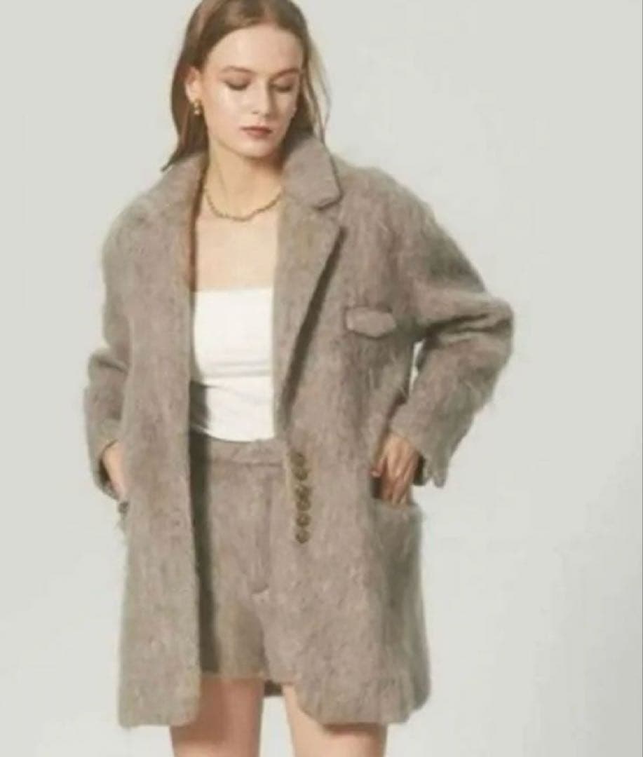 THE TOE シャギージャケット キャメル M