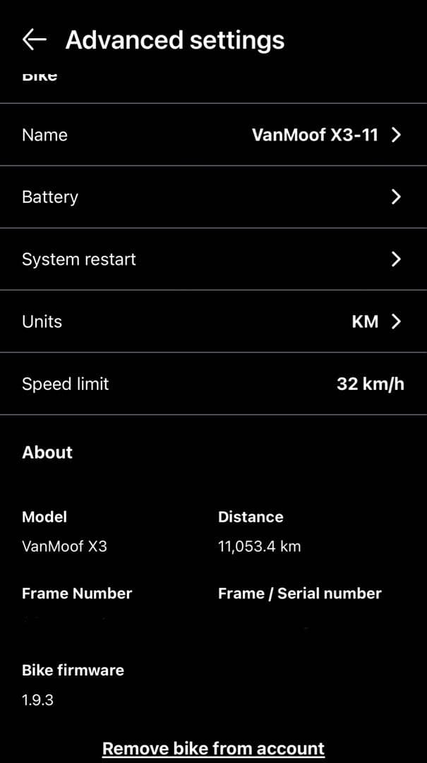 【完全動作品】VanMoof X3【引取限定：千代田区】良品 32US 本日渡可