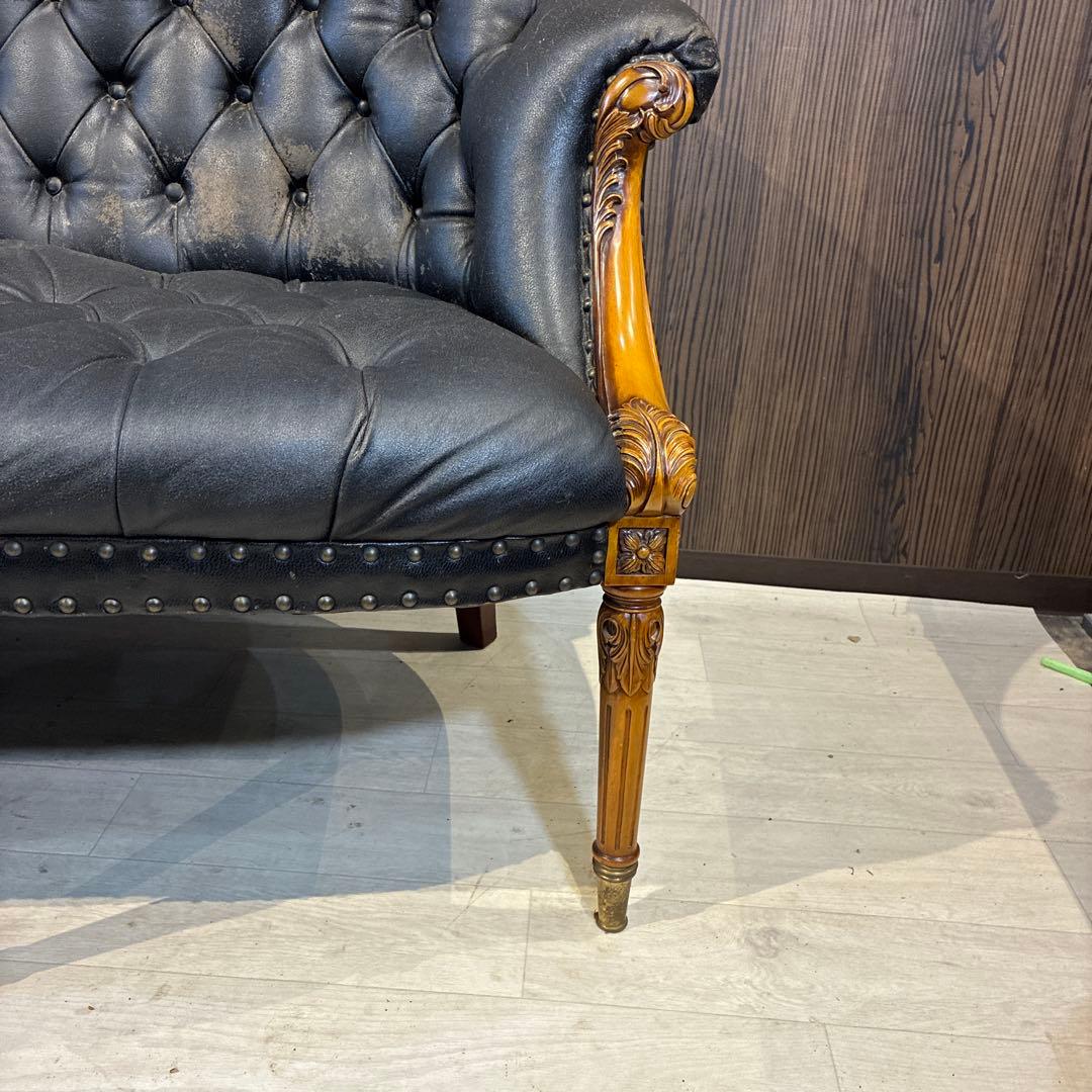 クラシックレザーソファ