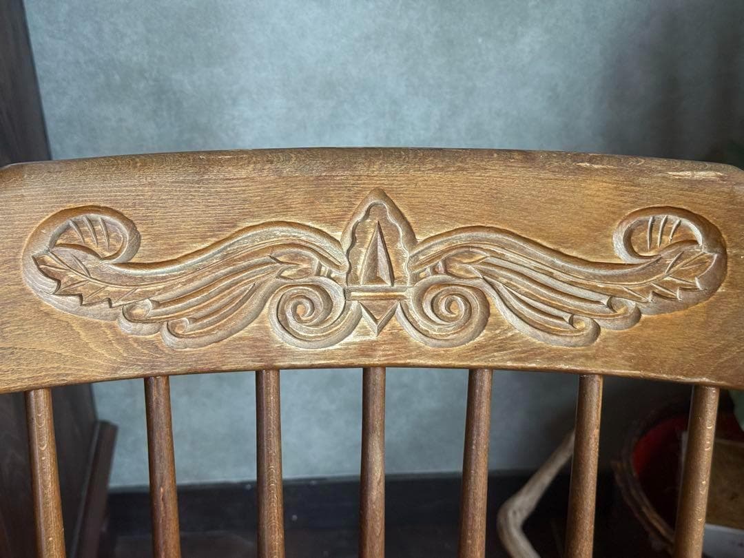 希少　太平WINDS アンティーク　ロッキングチェア　ヴィンテージ　木彫　nZ