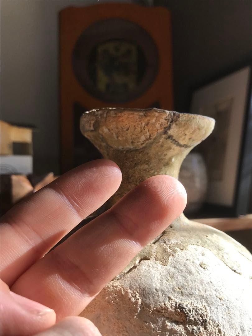 室町時代　古瀬戸　水注　焼き物　骨董　アンティーク　壺