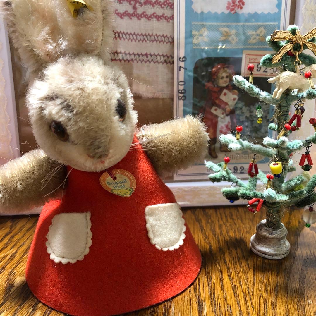 ※vintage steiff※ シュタイフ　ナイトキャップラビット