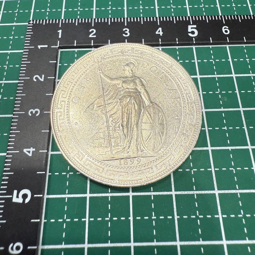 福*ん様 No.24アンティーク 銀貨 イギリス 貿易銀 ブリタニア 1899