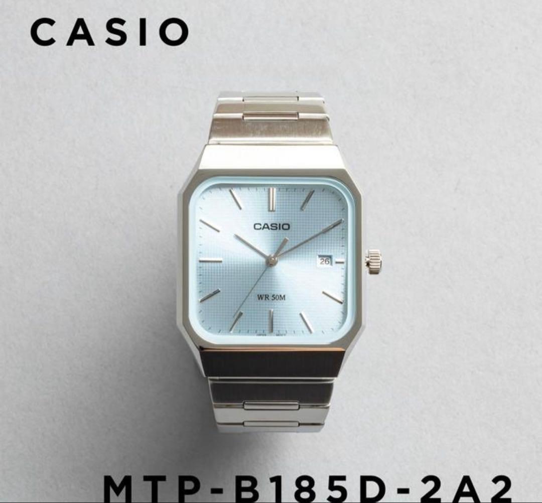 MTP-B185D チプカシ アナログ 防水　日本未発売　時計　アイスブルー