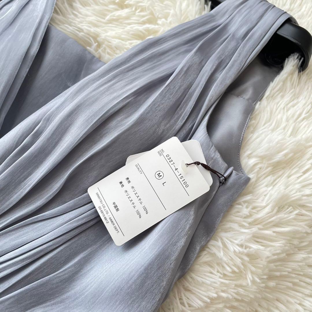 【新品未使用】AIMER アンティークサテンロングドレス ステージドレス