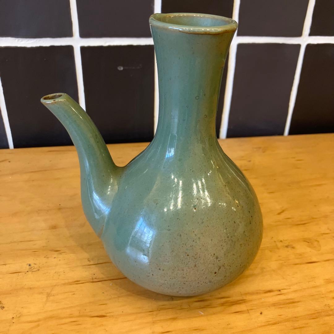 【ビンテージ民藝】高麗青磁　水差し/韓国美術　高麗美術