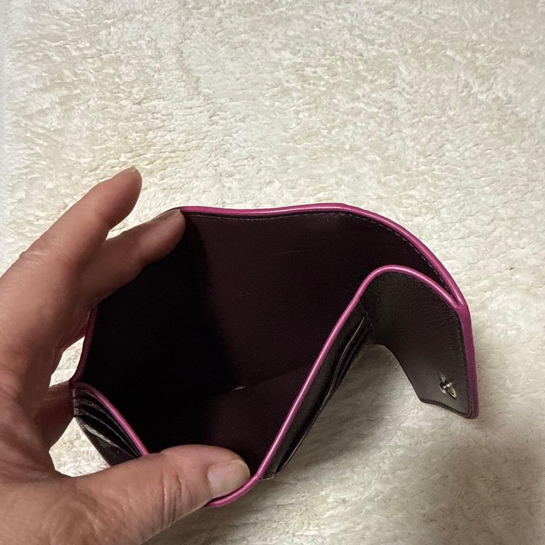 Mulberry パープル 三つ折り財布