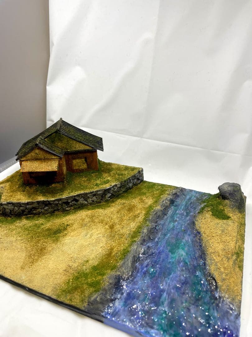 ジオラマベース　260106 のほほんとした家　ガンプラ　Diorama 台座