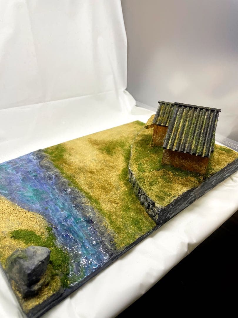 ジオラマベース　260106 のほほんとした家　ガンプラ　Diorama 台座